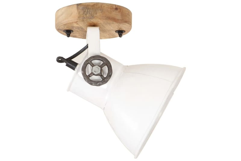 Industrielle vegg-/taklamper 2 stk hvit 20x25 cm E27 - Hvit - Belysning - Innendørsbelysning & Lamper - Vegglampe
