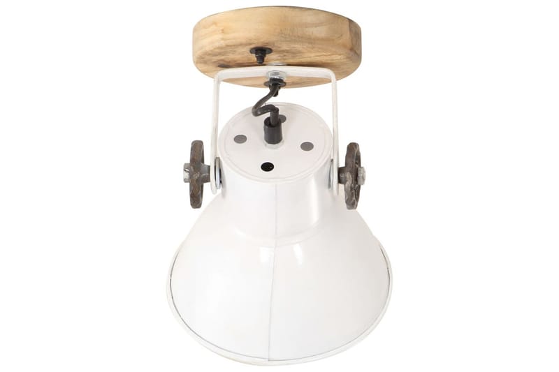 Industrielle vegg-/taklamper 2 stk hvit 20x25 cm E27 - Hvit - Belysning - Innendørsbelysning & Lamper - Vegglampe