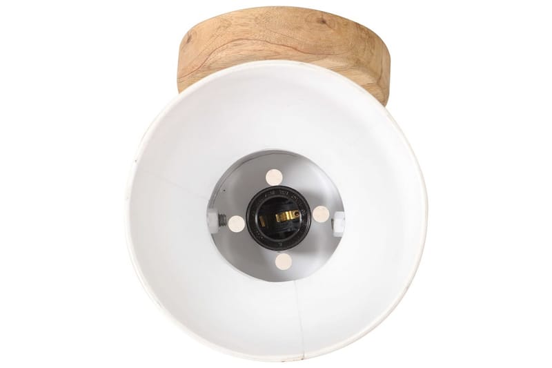 Industrielle vegg-/taklamper 2 stk hvit 20x25 cm E27 - Hvit - Belysning - Innendørsbelysning & Lamper - Vegglampe