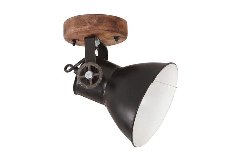 Industrielle vegg-/taklamper 2 stk matt svart 20x25 cm E27 - Svart - Belysning - Innendørsbelysning & Lamper - Vegglampe