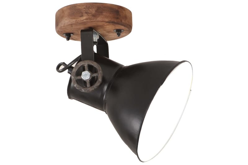 Industrielle vegg-/taklamper 2 stk matt svart 20x25 cm E27 - Svart - Belysning - Innendørsbelysning & Lamper - Vegglampe