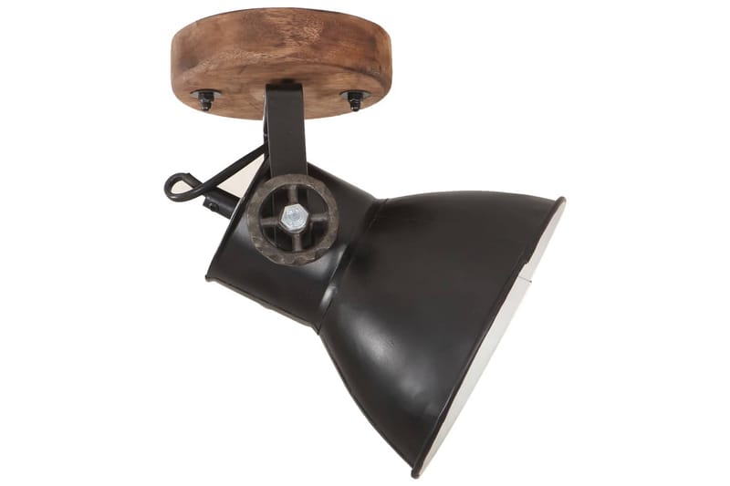 Industrielle vegg-/taklamper 2 stk matt svart 20x25 cm E27 - Svart - Belysning - Innendørsbelysning & Lamper - Vegglampe
