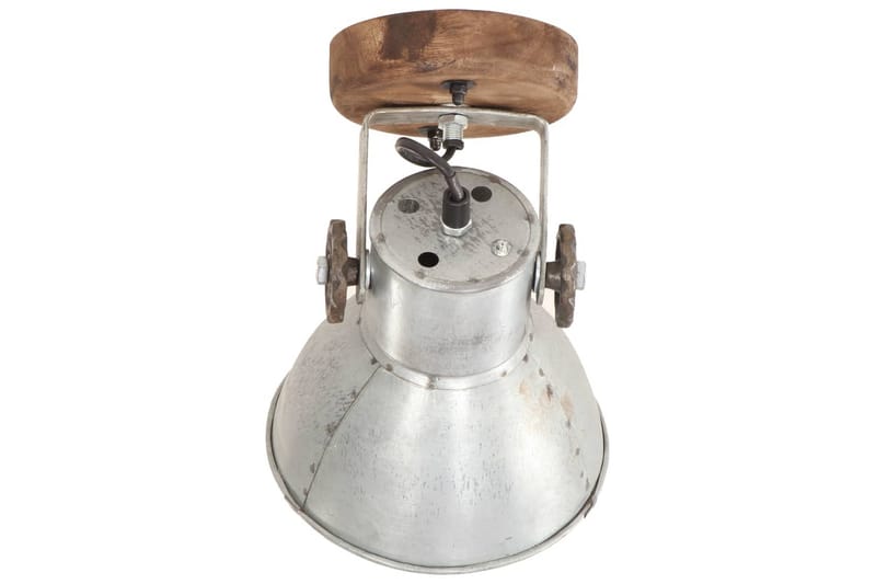 Industrielle vegg-/taklamper 2 stk sølv 20x25 cm E27 - Silver - Belysning - Innendørsbelysning & Lamper - Vegglampe