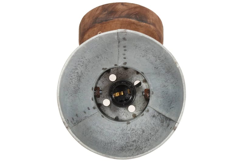 Industrielle vegg-/taklamper 2 stk sølv 20x25 cm E27 - Silver - Belysning - Innendørsbelysning & Lamper - Vegglampe