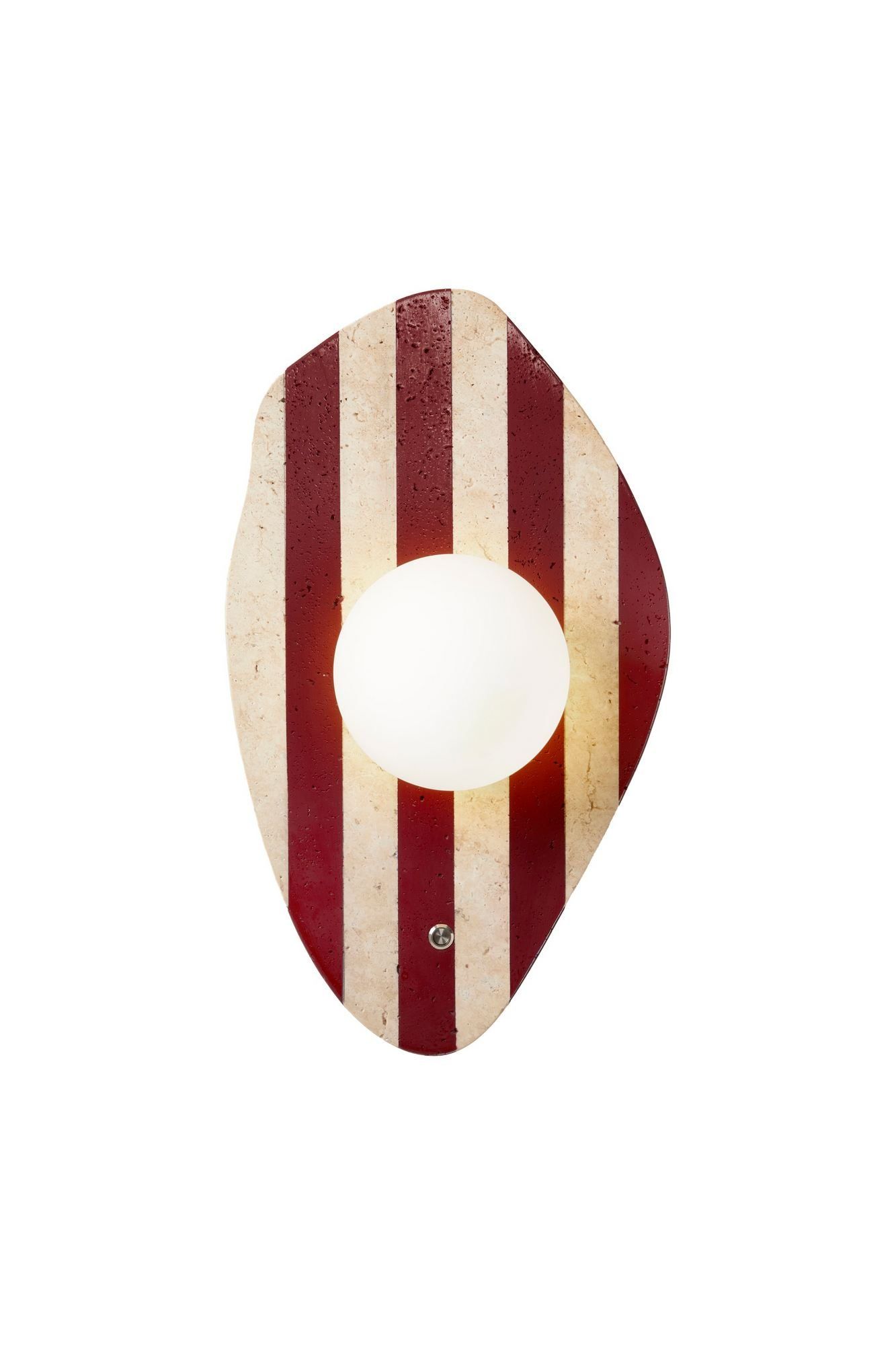 Javoren vegglampe 10 cm - Beige, Hvit, Rød