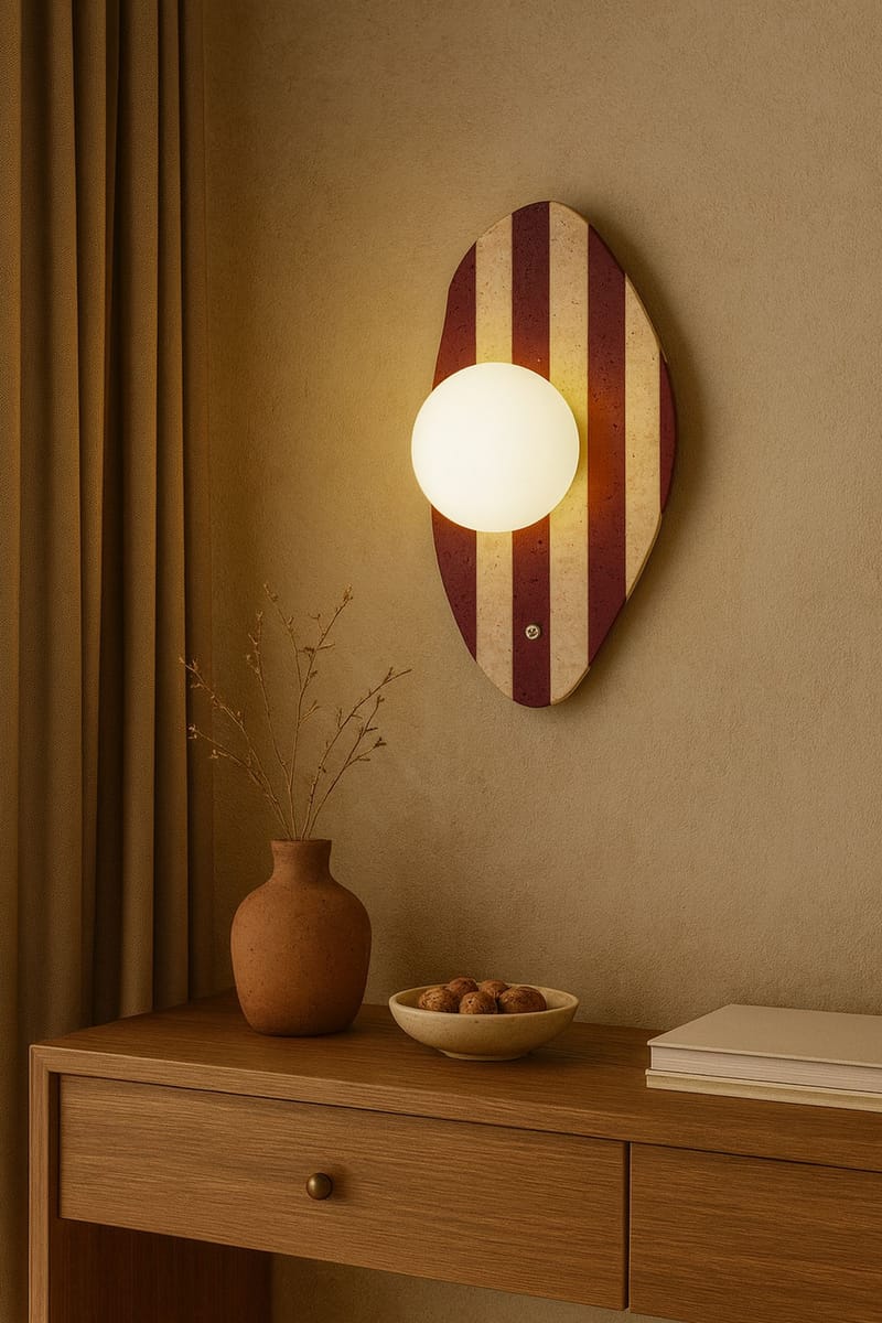 Javoren vegglampe 10 cm - Beige, Hvit, Rød - Belysning - Innendørsbelysning & Lamper - Vegglampe
