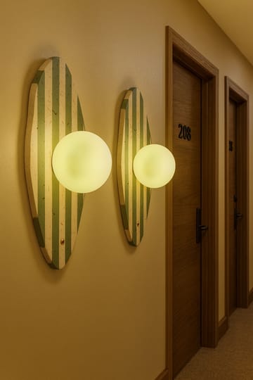 Javoren vegglampe 10 cm - Beige Hvit Grønn - Belysning - Innendørsbelysning & Lamper - Vegglampe