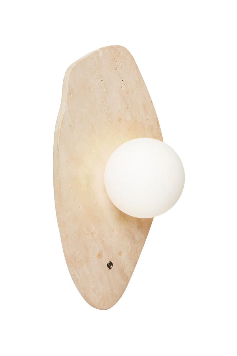 Javoren vegglampe 10 cm - Beige Hvit - Belysning - Innendørsbelysning & Lamper - Vegglampe