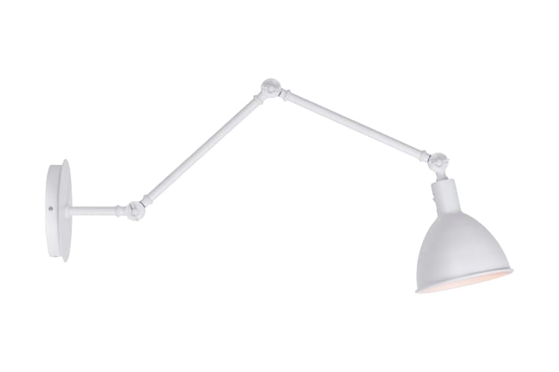 K-FAB Vegglampe - Hvit - Vegglampe - Nattlampe vegg - Veggarmatur - Soveromslampe