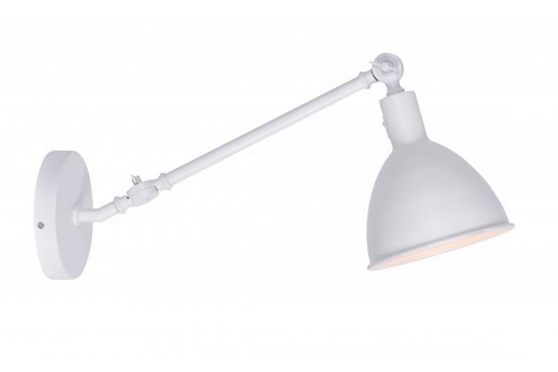 K-FAB Vegglampe - Hvit - Vegglampe - Nattlampe vegg - Veggarmatur - Soveromslampe