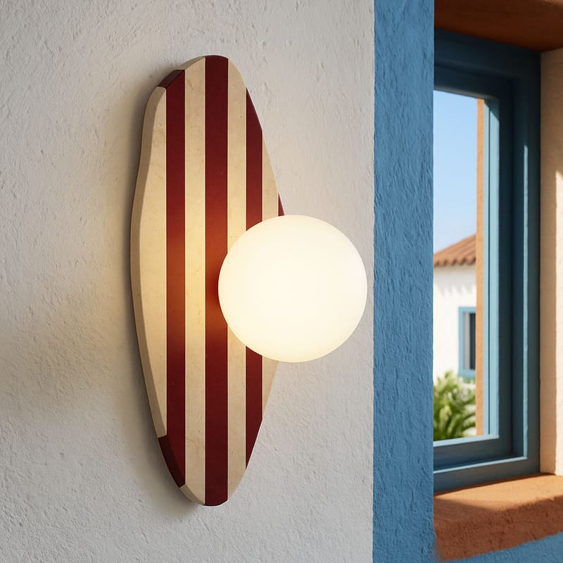 Kaynta vegglampe 10 cm - Beige, Hvit, Rød - Belysning - Innendørsbelysning & Lamper - Vegglampe