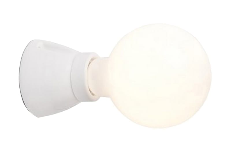 Kera Vegglampe - Hvit - Nattlampe vegg - Soveromslampe - Vegglampe - Veggarmatur