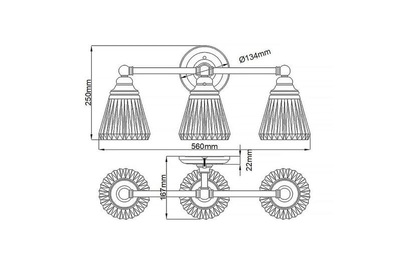 Keynes Quintiesse Vegglampe - Belysning - Innendørsbelysning & Lamper - Vegglampe