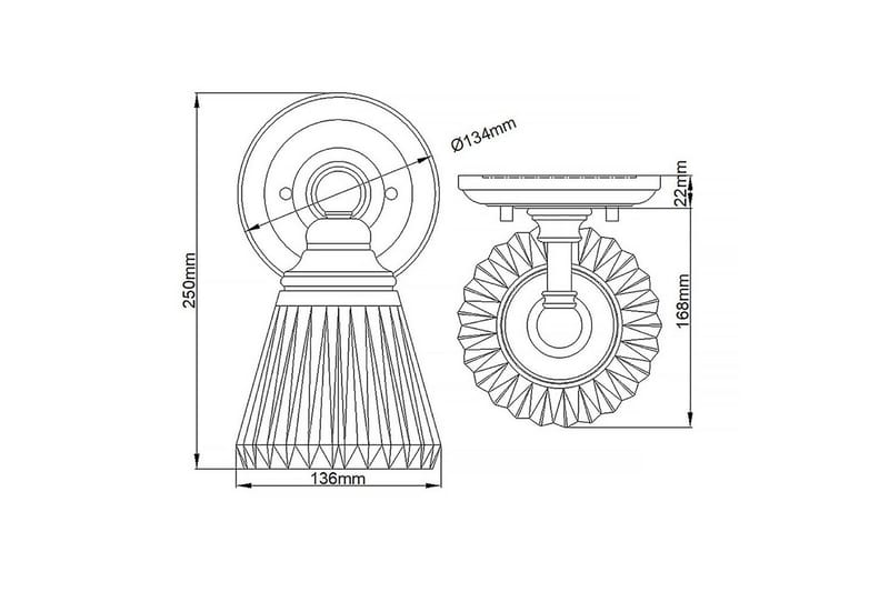 Keynes Quintiesse Vegglampe - Belysning - Innendørsbelysning & Lamper - Vegglampe