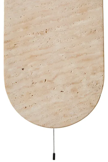 Kummer vegglampe 10 cm oval - Beige og Hvit - Belysning - Innendørsbelysning & Lamper - Vegglampe