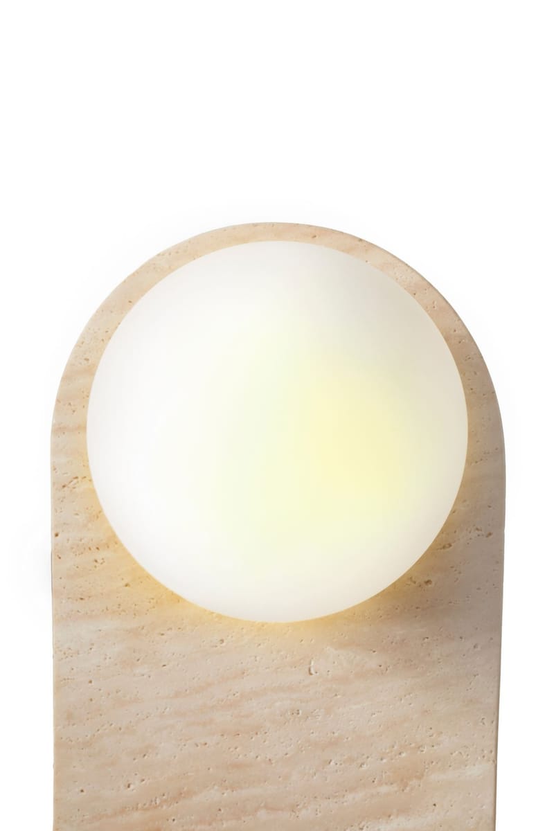 Kummer vegglampe 10 cm oval - Beige og Hvit - Belysning - Innendørsbelysning & Lamper - Vegglampe