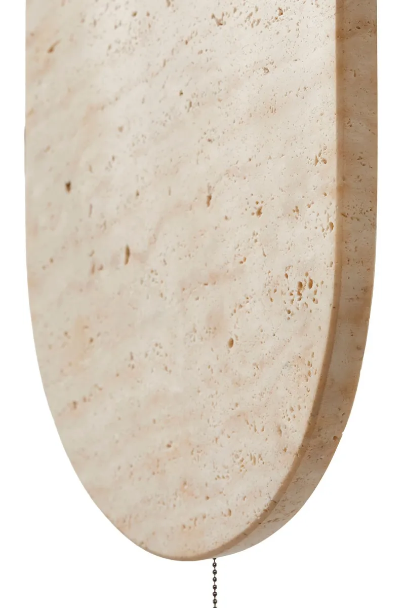 Kummer vegglampe 10 cm oval - Beige og Hvit - Belysning - Innendørsbelysning & Lamper - Vegglampe