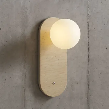 Kummer vegglampe 10 cm oval - Slitt Beige Hvit - Belysning - Innendørsbelysning & Lamper - Vegglampe