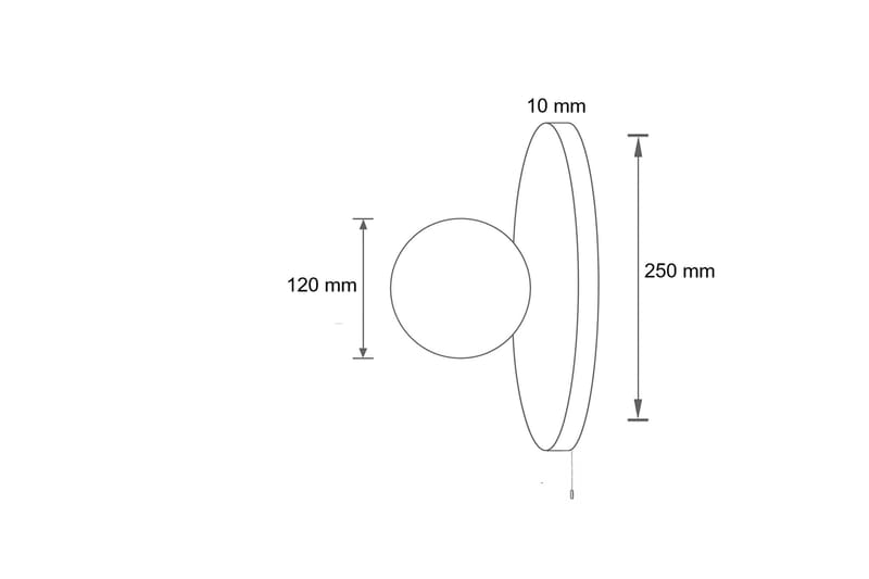 Kummer vegglampe 12 cm rund - Beige - Belysning - Innendørsbelysning & Lamper - Vegglampe