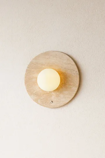 Kummer vegglampe 12 cm rund - Beige - Belysning - Innendørsbelysning & Lamper - Vegglampe