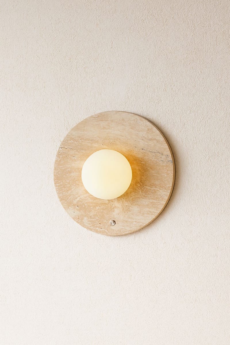 Kummer vegglampe 12 cm rund - Beige - Belysning - Innendørsbelysning & Lamper - Vegglampe