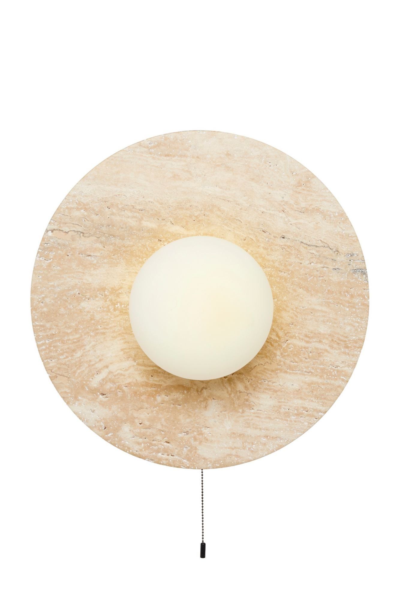 Kummer vegglampe 12 cm rund - Beige