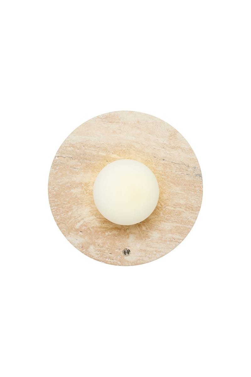 Kummer vegglampe 12 cm rund, Beige
