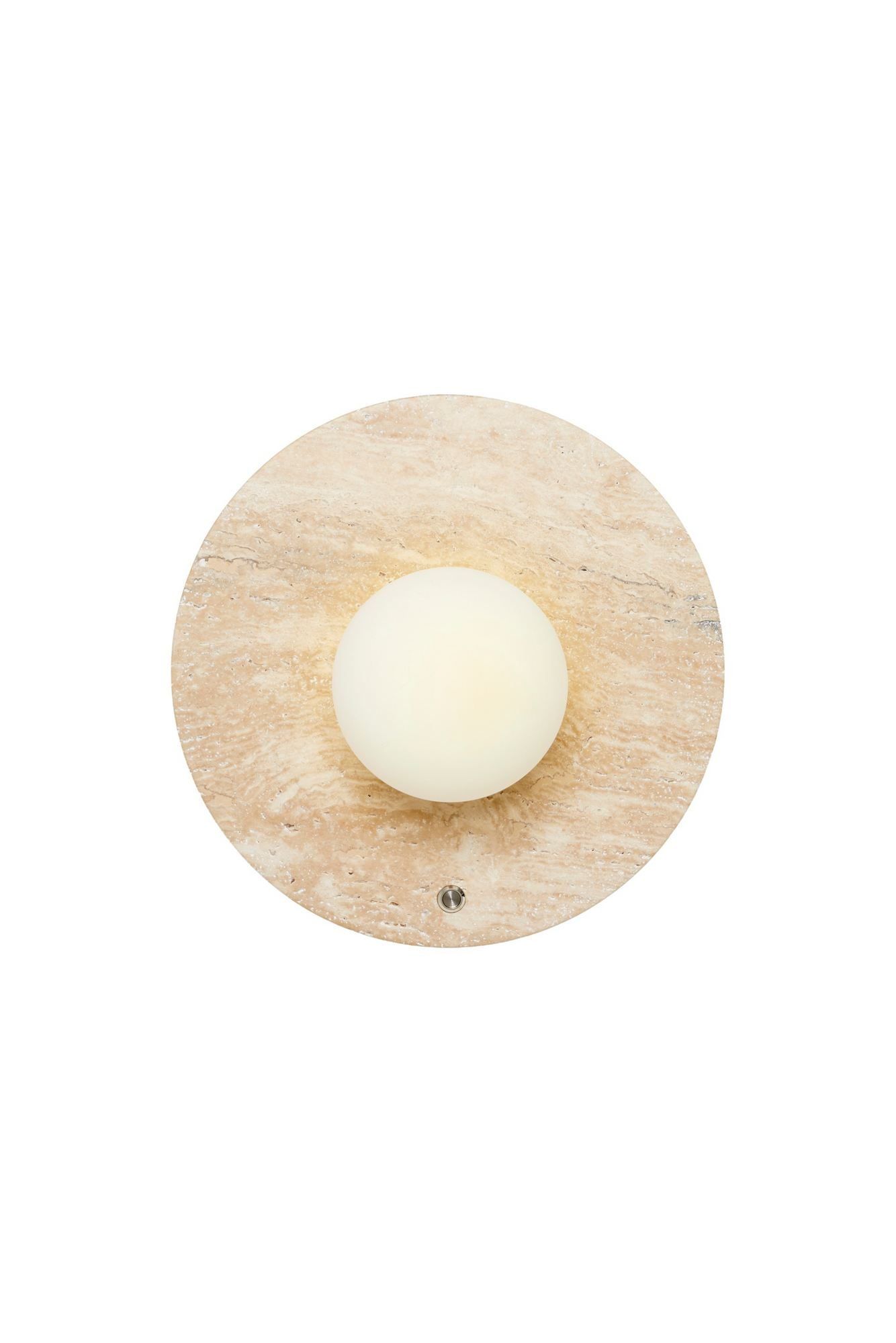 Kummer vegglampe 12 cm rund - Beige