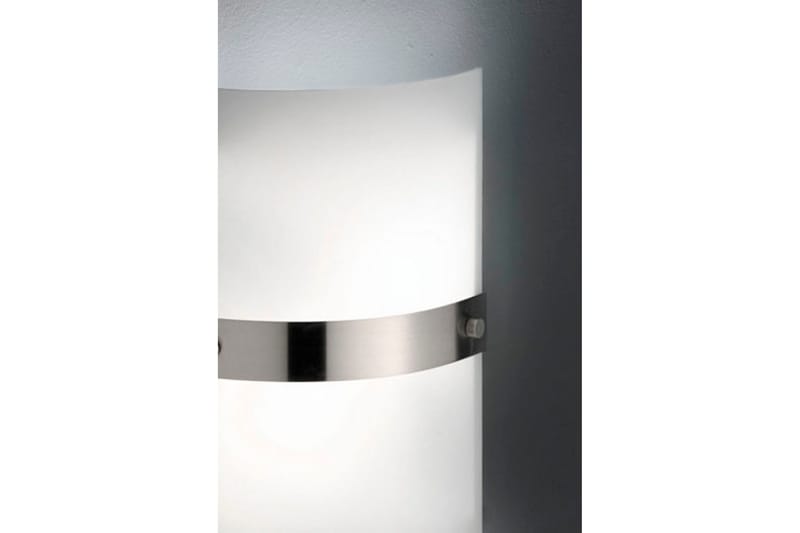 Kvadrat Vegglampe Kvadrat - Hvit/Lysegrå - Nattlampe vegg - Soveromslampe - Vegglampe - Veggarmatur
