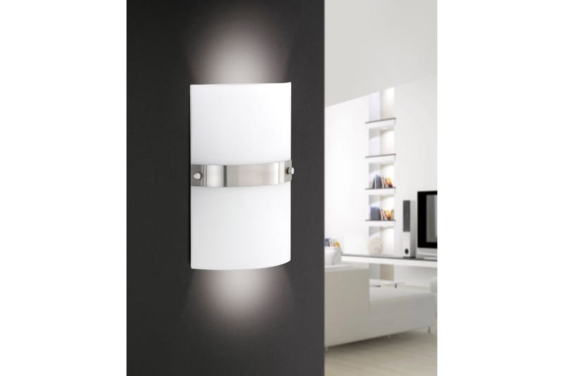 Kvadrat Vegglampe Kvadrat - Hvit/Lysegrå - Belysning - Innendørsbelysning & Lamper - Vegglampe