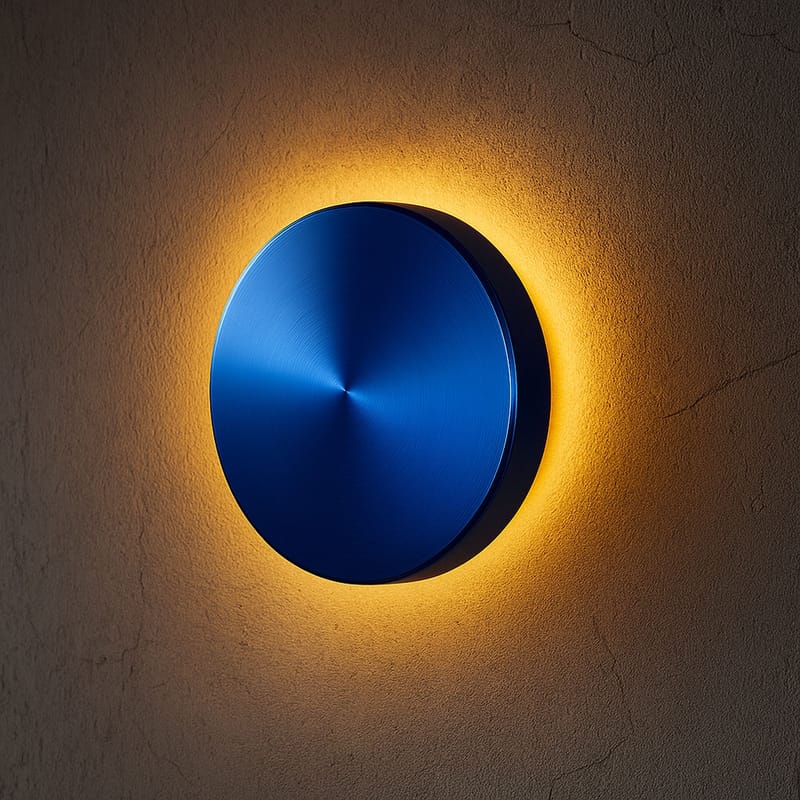 Loomba vegglampe 12 cm rund - Blå - Belysning - Innendørsbelysning & Lamper - Vegglampe