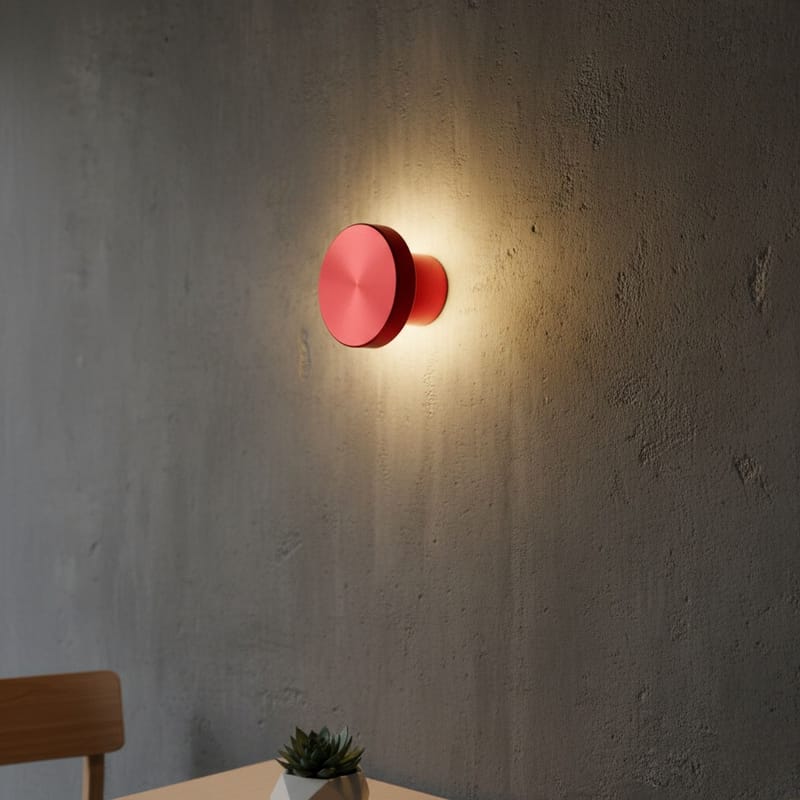 Loomba vegglampe 12 cm rund - Rød - Belysning - Innendørsbelysning & Lamper - Vegglampe