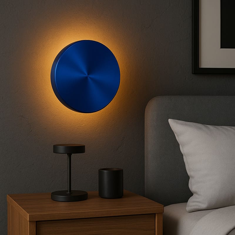 Loomba vegglampe 15 cm rund - Blå - Belysning - Innendørsbelysning & Lamper - Vegglampe
