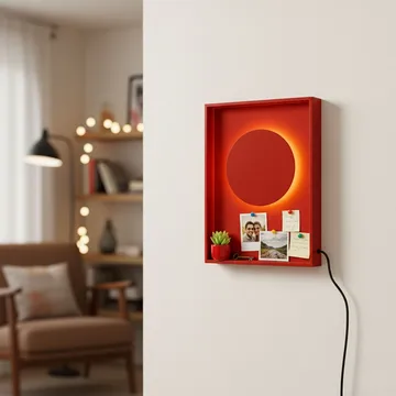 Loomba vegglampe 45 cm - Rød - Belysning - Innendørsbelysning & Lamper - Vegglampe