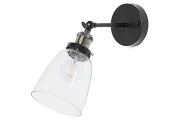 Lovataia Vegglampe 2 stk E27 - Svart - Belysning - Innendørsbelysning & Lamper - Vegglampe