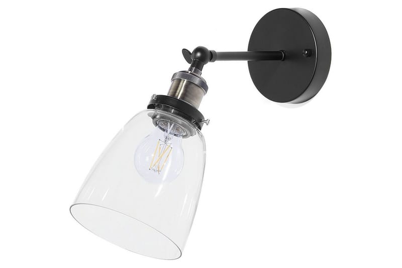 Lovataia Vegglampe 2 stk E27 - Svart - Belysning - Innendørsbelysning & Lamper - Vegglampe