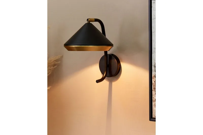 Methana Vegglampe G9 - Svart/Messing - Belysning - Innendørsbelysning & Lamper - Vegglampe