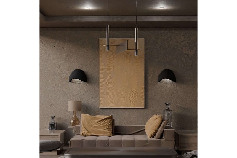 Myro Vegglampe med Arm - Svart - Belysning - Innendørsbelysning & Lamper - Vegglampe