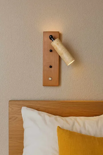 Orvyn vegglampe 13 cm - Beige Eik - Belysning - Innendørsbelysning & Lamper - Vegglampe