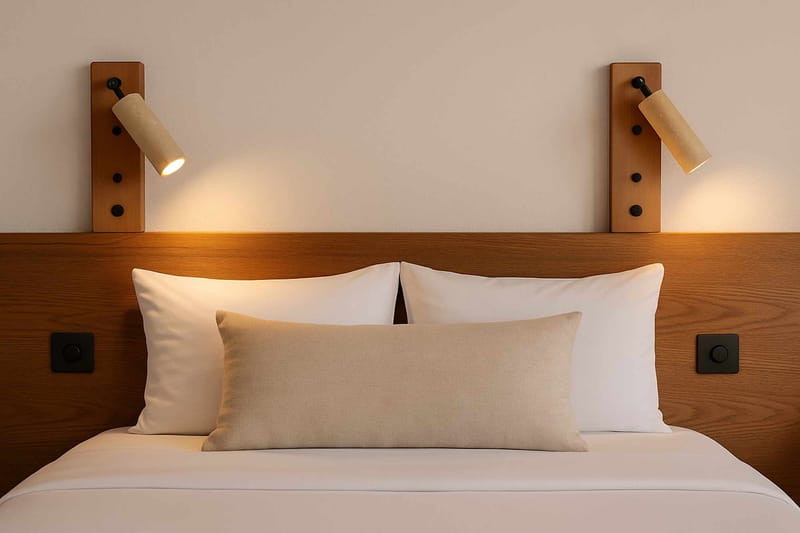 Orvyn vegglampe 13 cm - Beige Eik - Belysning - Innendørsbelysning & Lamper - Vegglampe