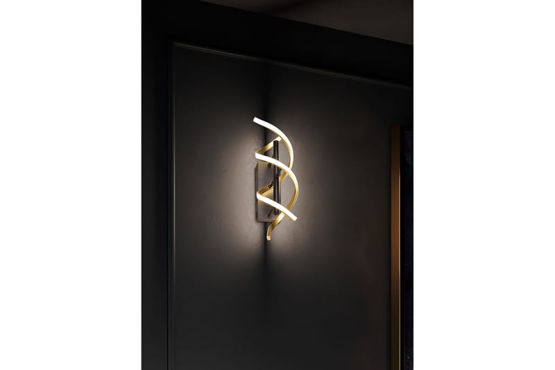 Sequence LED-Vegglampe Matt Messing/Matt Svart - Trio Lighting - Belysning - Innendørsbelysning & Lamper - Vegglampe