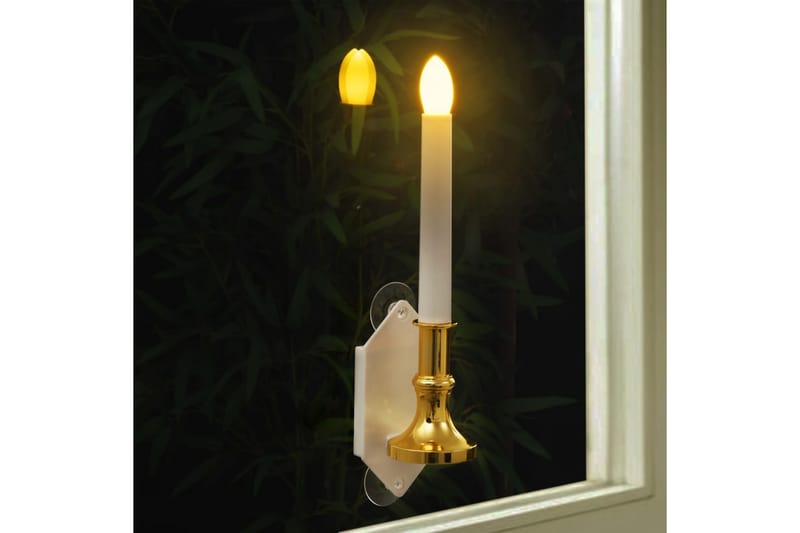 Soldrevne stearinlys 6 stk LED-lys varm hvit - Nattlampe vegg - Vegglampe - Veggarmatur - Soveromslampe