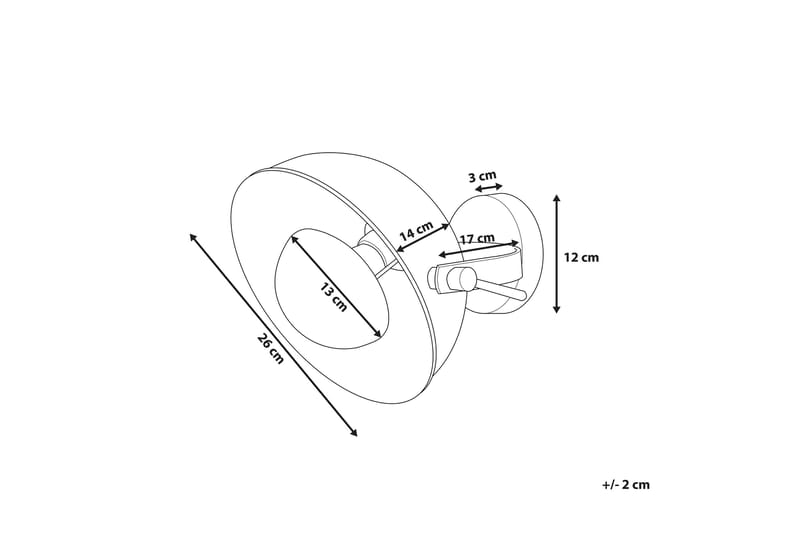 Thames Ii Vegglampe 26 cm - Svart - Belysning - Innendørsbelysning & Lamper - Vegglampe