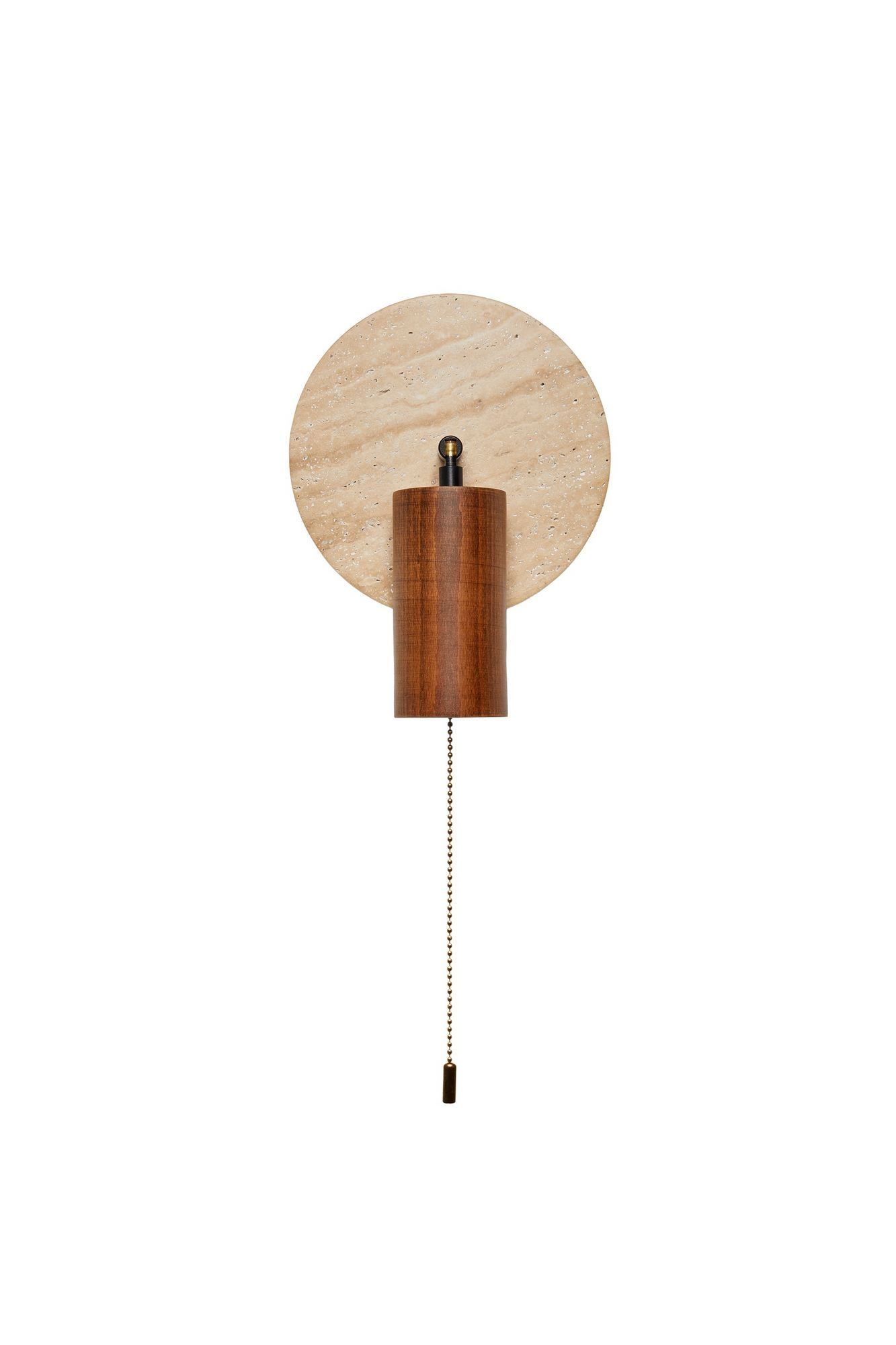 Tharosel vegglampe 21 cm - Beige Valnøtt