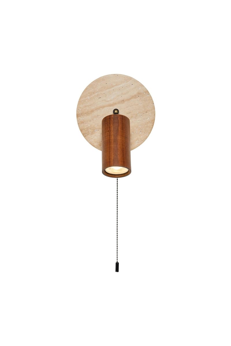 Tharosel vegglampe 21 cm - Beige Valnøtt - Belysning - Innendørsbelysning & Lamper - Vegglampe