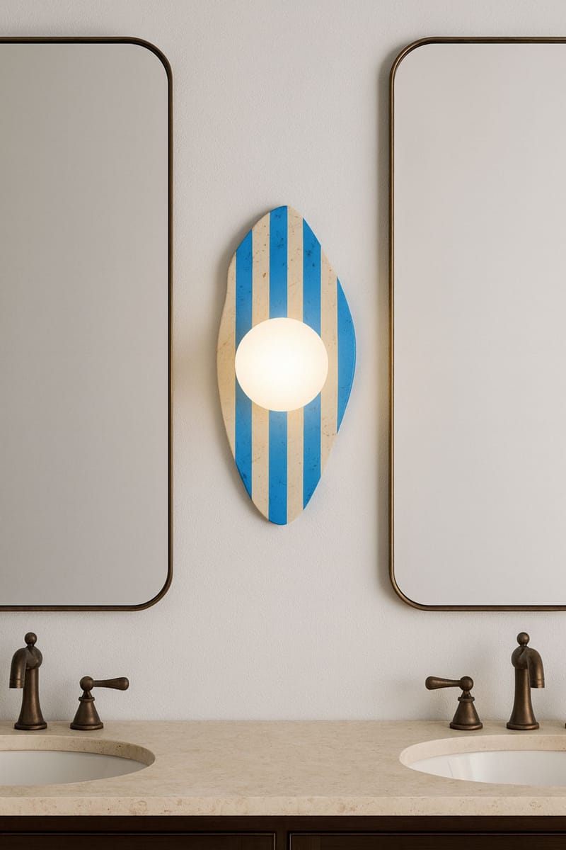 Thyrosel vegglampe 10 cm - Beige, Hvit, Blå - Belysning - Innendørsbelysning & Lamper - Vegglampe