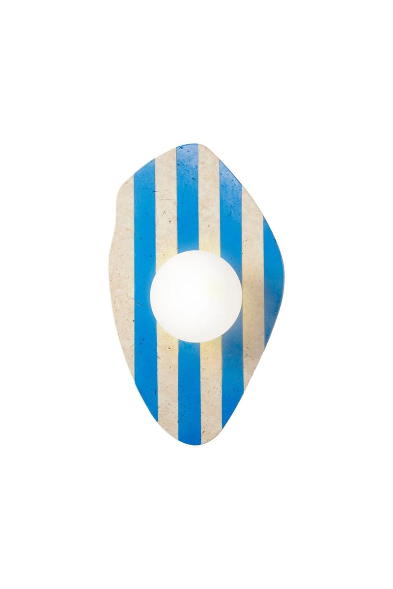 Thyrosel vegglampe 10 cm, Beige, Hvit, Blå