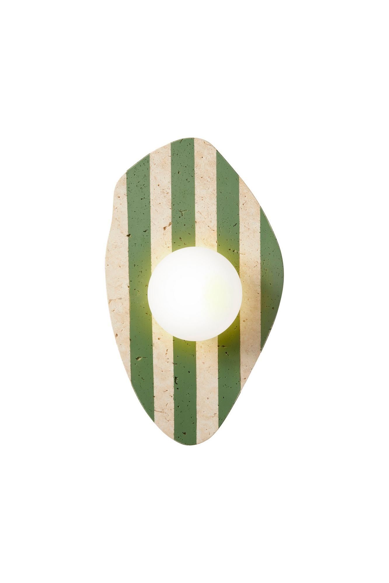 Thyrosel vegglampe 10 cm - Beige, Hvit, Grønn