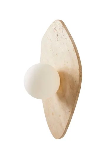 Thyrosel vegglampe 10 cm - Beige og Hvit - Belysning - Innendørsbelysning & Lamper - Vegglampe