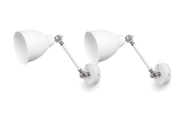 Tillatoba Vegglampe M 2-pk - Hvit - Belysning - Innendørsbelysning & Lamper - Vegglampe - Veggarmatur